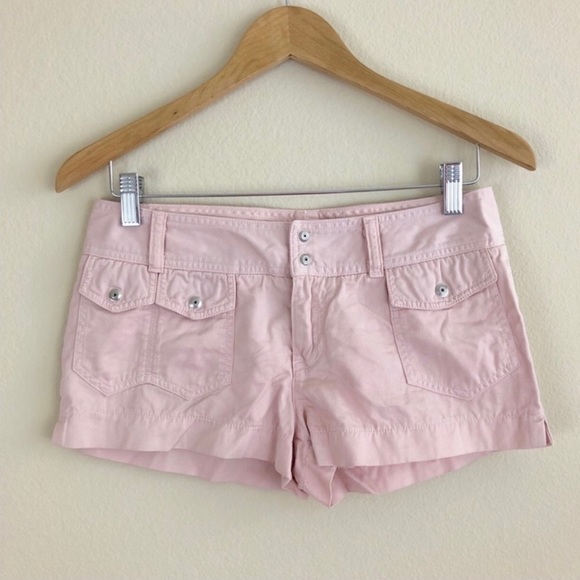 Sisley Pants - Sisley Pink Button Fly Short Shorts